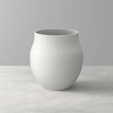 VILLEROY & BOCH - Manufacture Collier Bianco Vaso Carré 16,5x17,5cm Porcellana