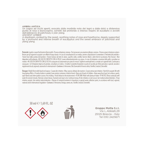 MUHA' Butterfly 50ml Profumatore D'Ambiente Diffusore Ambra Antica N02