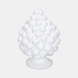 SOUVENIR PLANET - Pigna da appoggio grande bianca 12cm