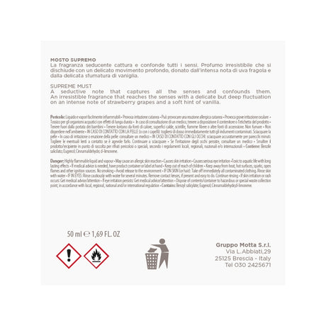 MUHA' Butterfly 50ml Profumatore D'Ambiente Diffusore Mosto Supremo N05
