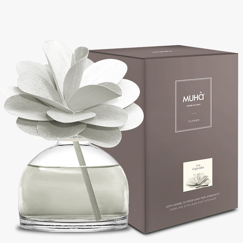 MUHA' Flower 200ml Profumatore D'Ambiente Diffusore Iris Cipriato