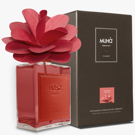 MUHA' Flower 500ml Profumatore D'Ambiente Diffusore Arancio & Cannella