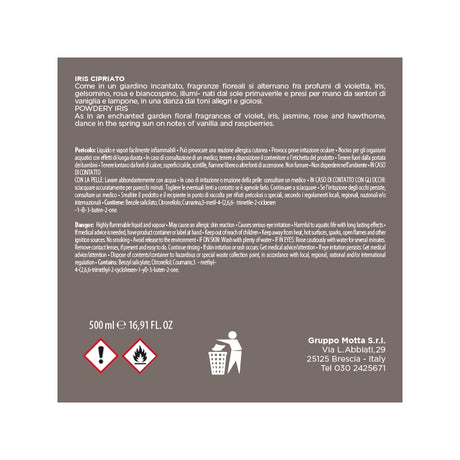 MUHA' Flower 500ml Profumatore D'Ambiente Diffusore Iris Cipriato
