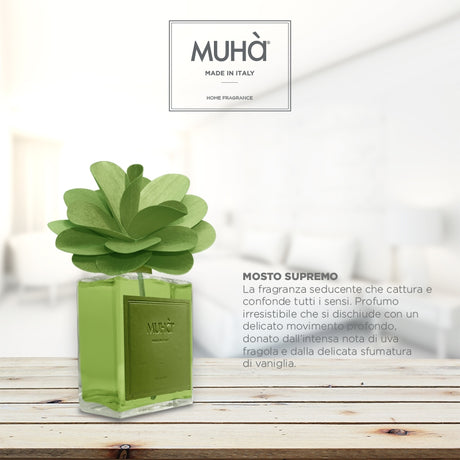 MUHA' Flower 500ml Profumatore D'Ambiente Diffusore Mosto Supremo
