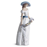 Lladró Figurina Donna Fragranze e Colori 41x18cm Porcellana