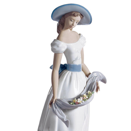Lladró Figurina Donna Fragranze e Colori 41x18cm Porcellana
