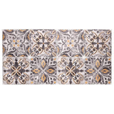 MONTEMAGGI Tappeto Passatoia Antiscivolo Cucina 120x60cm Cementine Senape Vinile