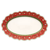 VILLEROY & BOCH Toy's Delight Piatto Ovale da Portata 50x31cm Tavola di Natale