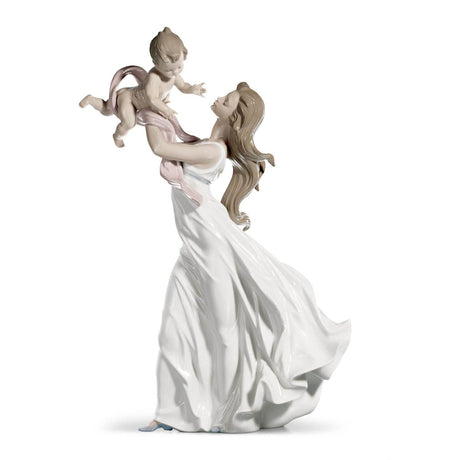 Lladró Figurina Madre Il Mio Bellissimo BebE' 46x29cm Porcellana