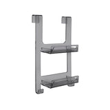 iPLEX Clio Shower Storage Shelf 56x33x19cm Smoked Made in Italy Plexiglas