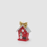 EDG Enzo De Gasperi Candela Natalizia Casetta con Pupazzo di Neve 14x11cm