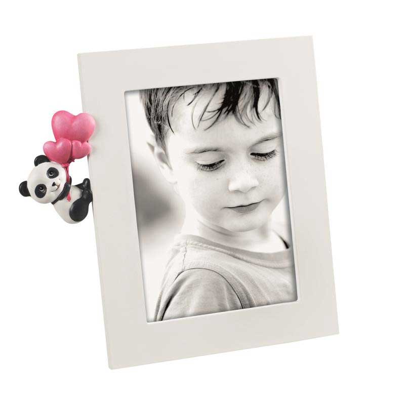 MASCAGNI CASA Portafoto Cornice Bambino con Panda 13x18cm in Acrilico