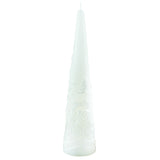 MASCAGNI CASA - Candela di Natale Bianca Albero 30 cm Decorazione Natalizia Cero