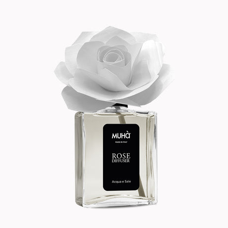 MUHA' Rosa 200ml Profumatore D'Ambiente Diffusore Acqua e Sale