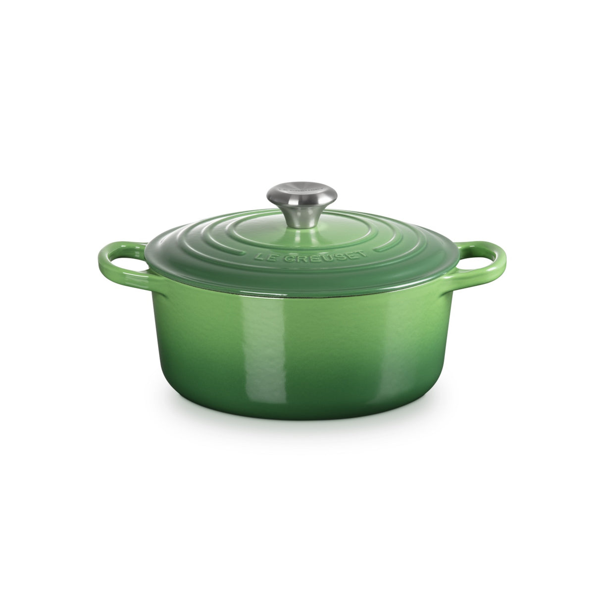 LE CREUSET Cocotte Rotonda Evolution 24cm Verde Bamboo Ghisa Vetrificata