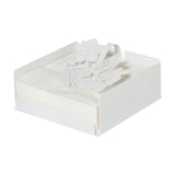 ARTI & MESTIERI Portatovaglioli Fior di Loto Bianco Marmo