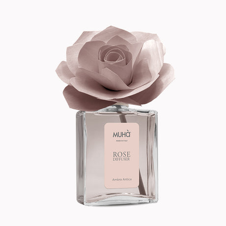 MUHA' Rosa 200ml Profumatore D'Ambiente Diffusore Ambra Antica