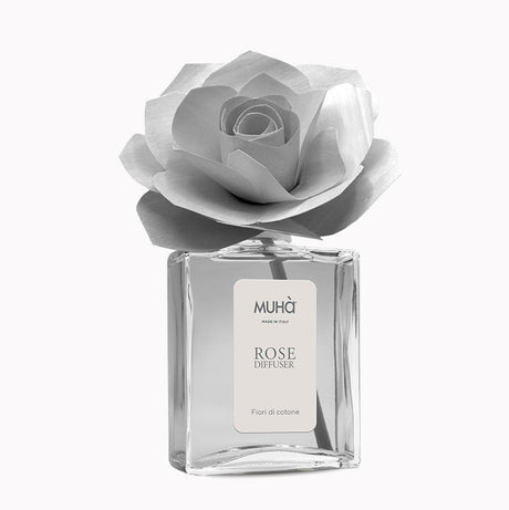 MUHA' Rosa 200ml Profumatore D'Ambiente Diffusore Fiori di Cotone