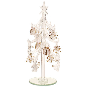 Albero di Natale Villeroy & Boch in vetro con decori dorati 8 cm