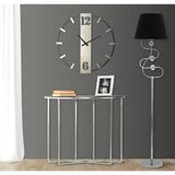 MAURO FERRETTI Silvery Wall Clock 61x4.5x63 cm