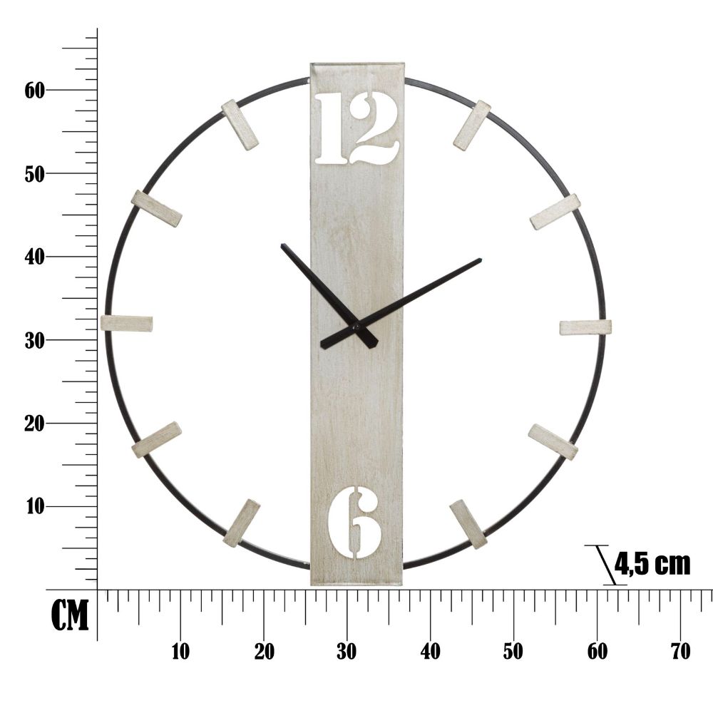 MAURO FERRETTI Orologio da Muro Silvery cm 61x4,5x63