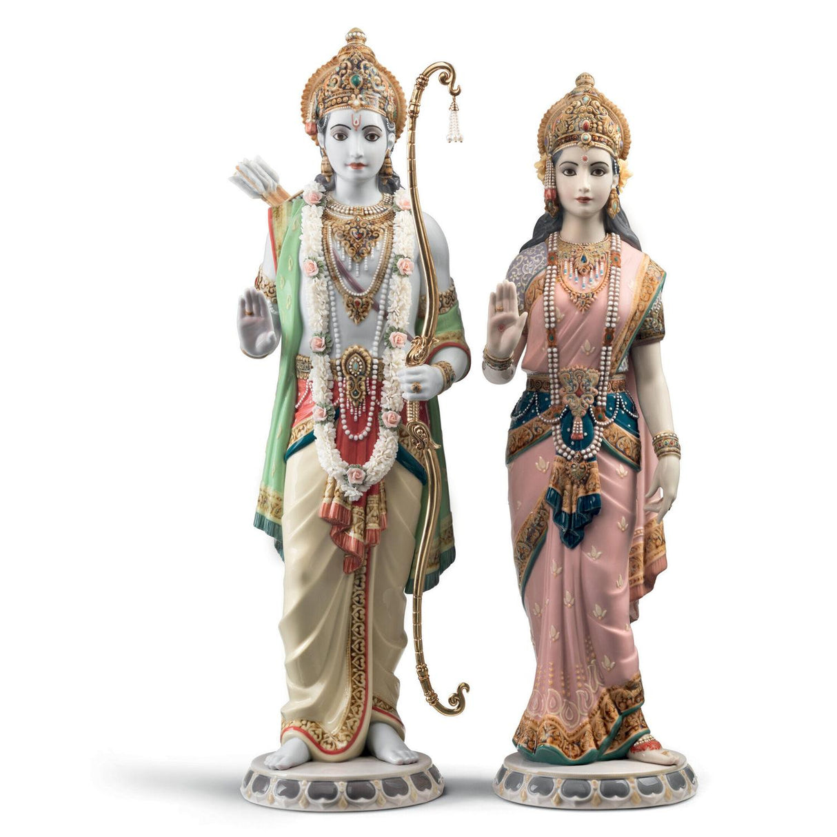 LLADRO' Scultura Rama e Sita Edizione Limitata 47x30cm Porcellana