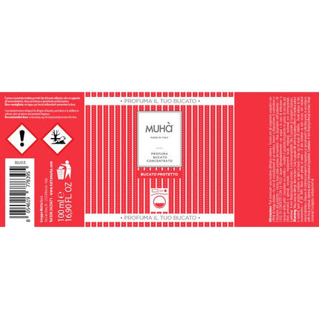 MUHA' Profumo Bucato Lavatrice 100ml Protetto