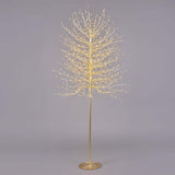 EDG Enzo De Gasperi Faggio Albero di Natale Luminoso con 1300 LED Oro 210cm Metallo