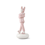 LLADRO' Scultura Embraced Pink 57x25cm Porcellana