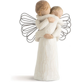 WILLOW TREE Figurina Statuina Angelo dell'Abbraccio Design di Susan Lordi 14cm Resina