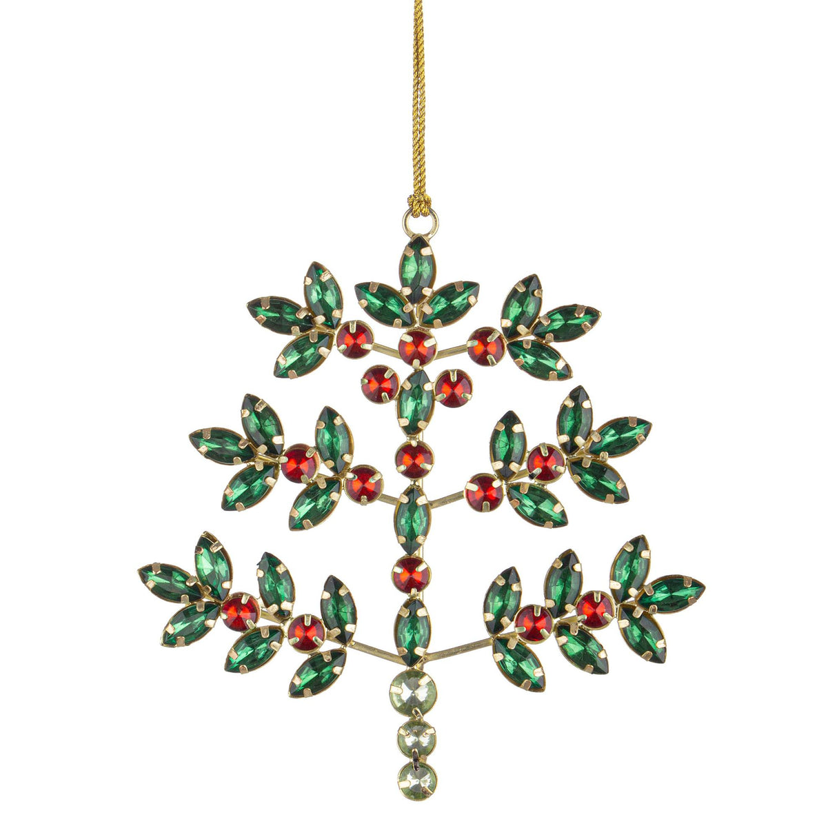 BIZZOTTO Pendaglio Addobbo di Natale Dominic Pino Rosso 14x16cm