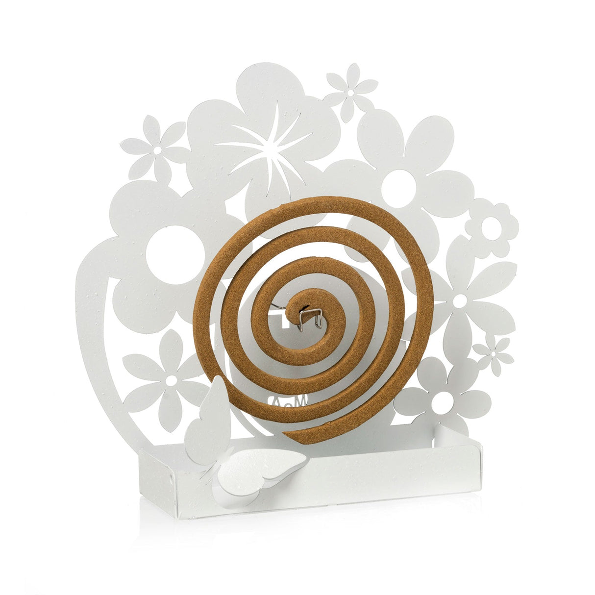 ARTI & MESTIERI Porta Zampironi da Tavolo Primavera Bianco Marmo