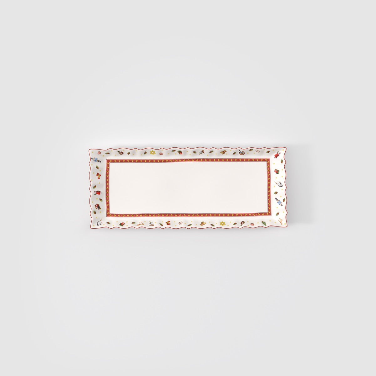 VILLEROY & BOCH Toy's Delight Vassoio Rettangolare Natalizio 38,5x15,5cm Porcellana