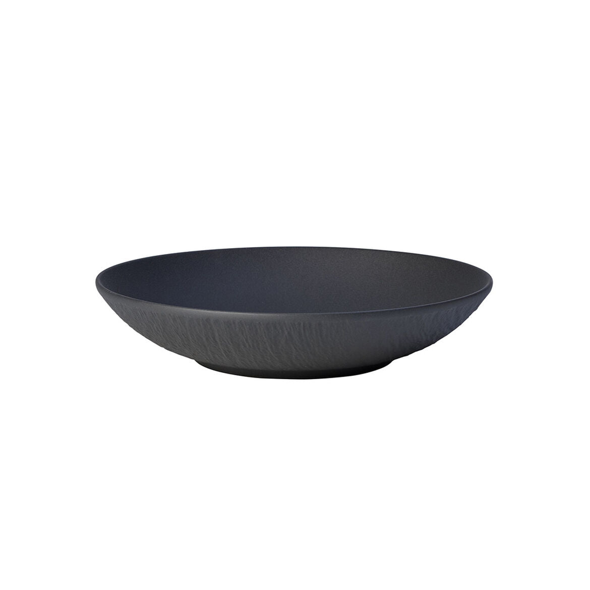 VILLEROY & BOCH Manufacture Rock Piatto Fondo Nero Ciotola Piana 23,5cm