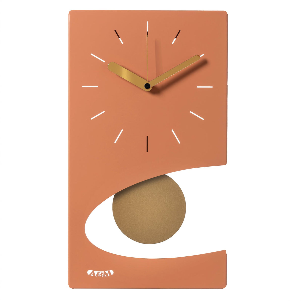 ARTI & MESTIERI Orologio da Parete di Design Moderno Eclipse Pendolo Pesca