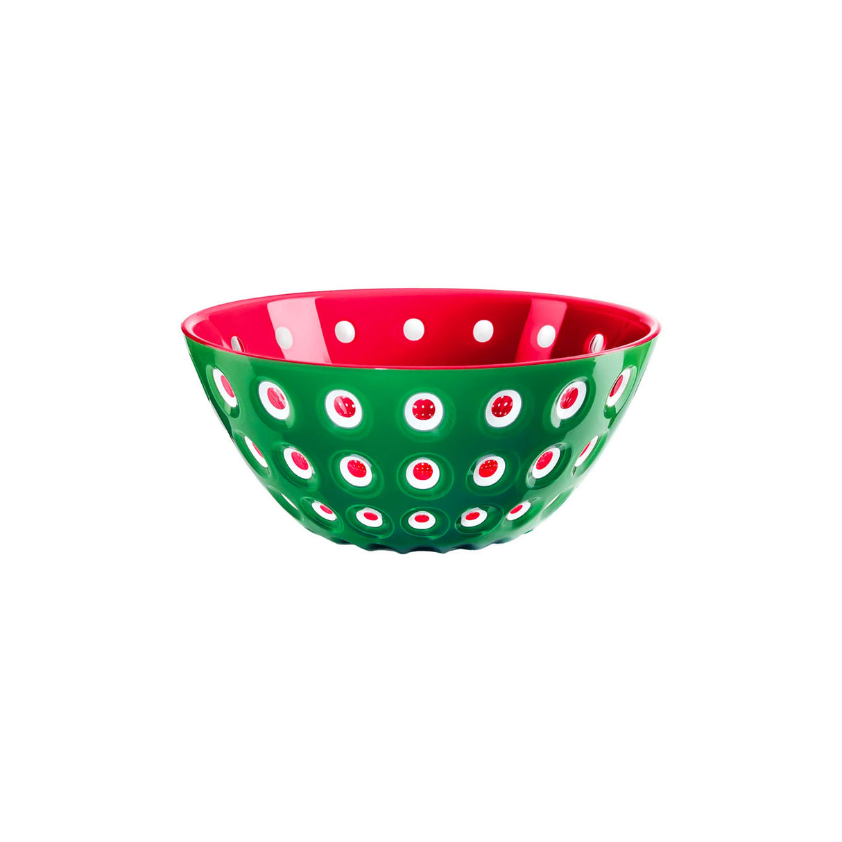 GUZZINI Le Murrine Ciotola Insalatiera 20cm Verde Smeraldo Rosso Plastica
