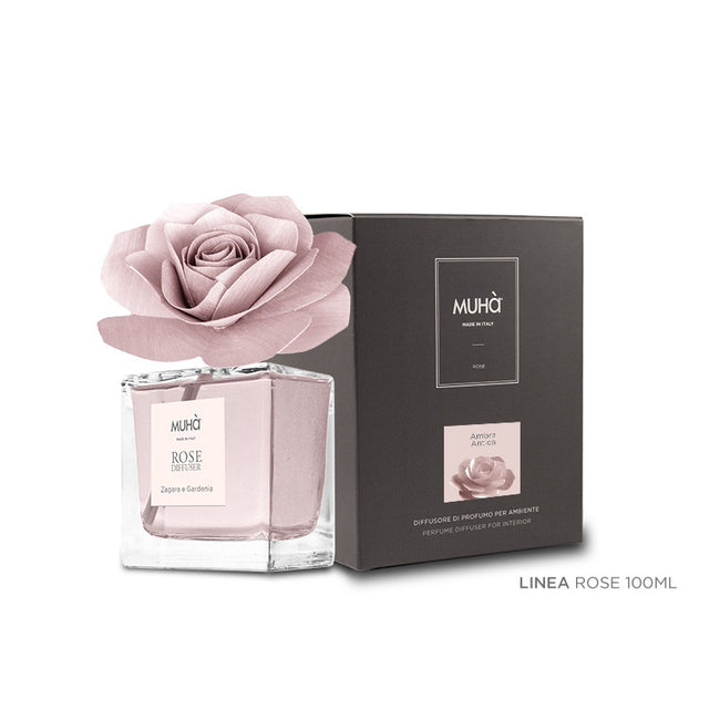 MUHA' Rosa 100ml Profumatore D'Ambiente Diffusore Ambra Antica