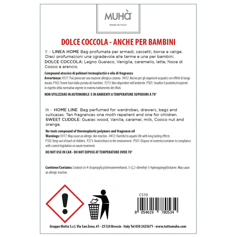 MUHA' Bag Profuma Cassetti e Armadio Dolce Coccola