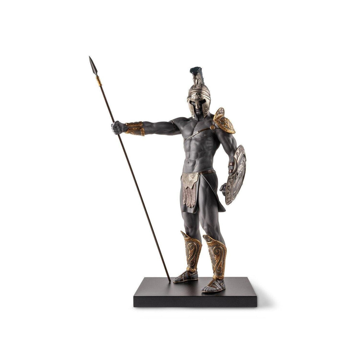 LLADRO' Scultura Spartano 71x44cm Porcellana
