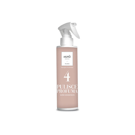 MUHA' Flacone Spray Detergente Milleusi 200ml Vaniglia Ambrata