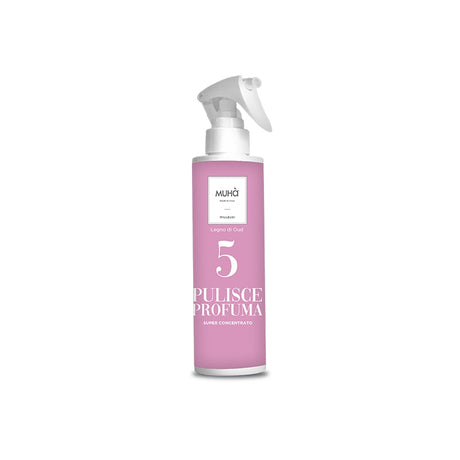 MUHA' Flacone Spray Detergente Milleusi 200ml Legno di Oud