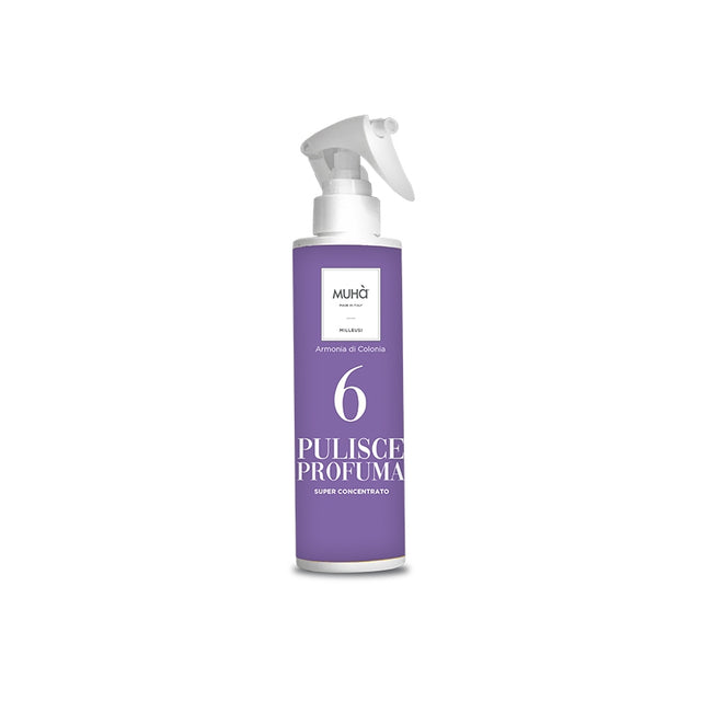 MUHA' Flacone Spray Detergente Milleusi 200ml Armonia di Colionia