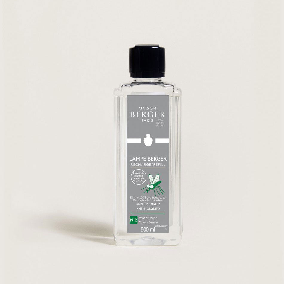 LAMPE BERGER Ricarica per Lampada Catalitica 500ml Anti Zanzare Mosquito Vent d'Ocean
