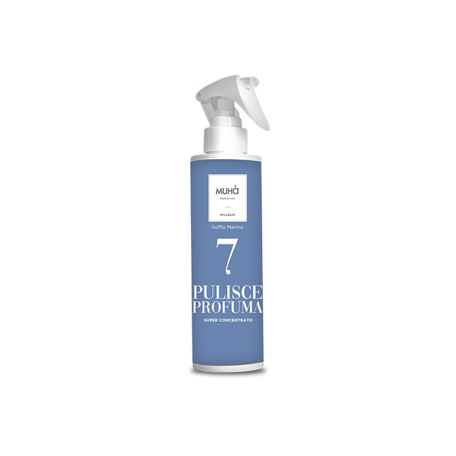 MUHA' Flacone Spray Detergente Milleusi 200ml Soffio Marino