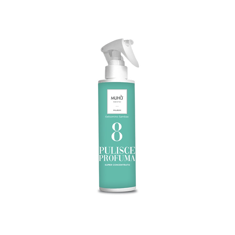 MUHA' Flacone Spray Detergente Milleusi 200ml Gelsomino Sambac
