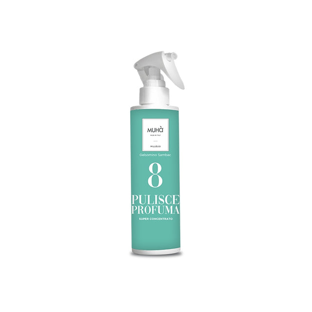 MUHA' Flacone Spray Detergente Milleusi 200ml Gelsomino Sambac