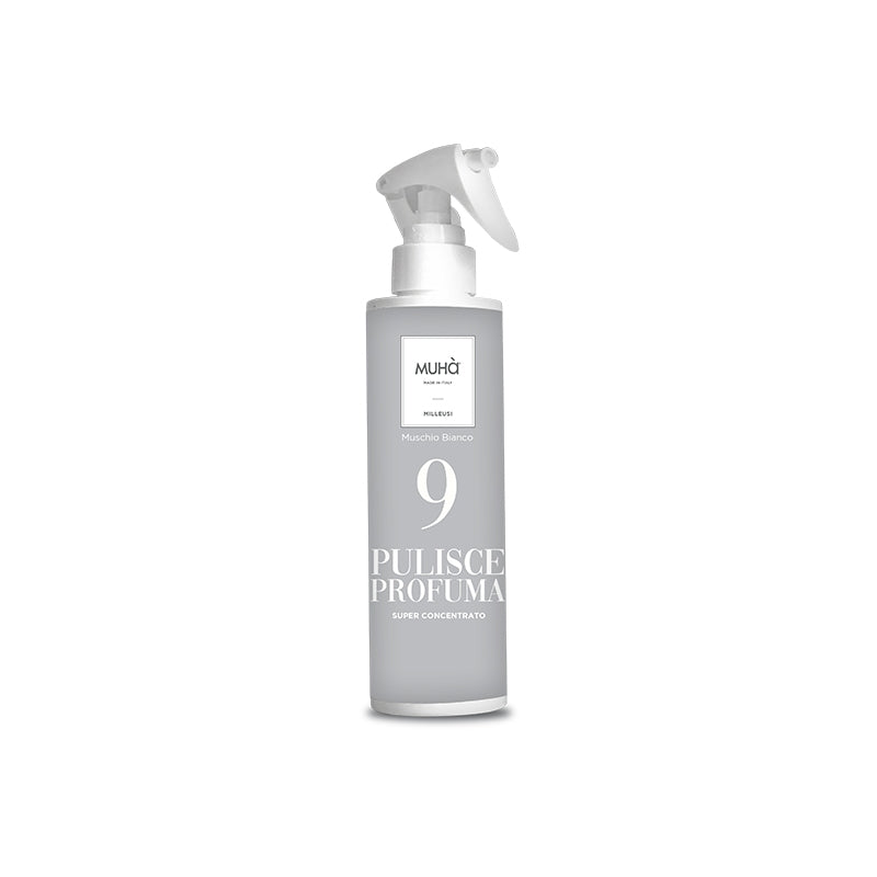 MUHA' Flacone Spray Detergente Milleusi 200ml Muschio Cipriato