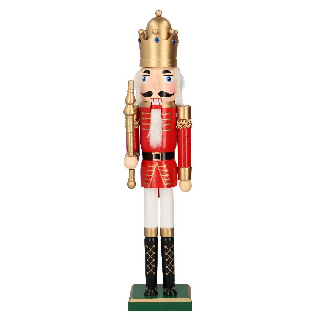 TIMSTOR Soldatino Schiaccianoci di Natale 60cm in Legno