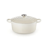 LE CREUSET Cocotte Round Evolution 26cm Glazed Cast Iron Meringue