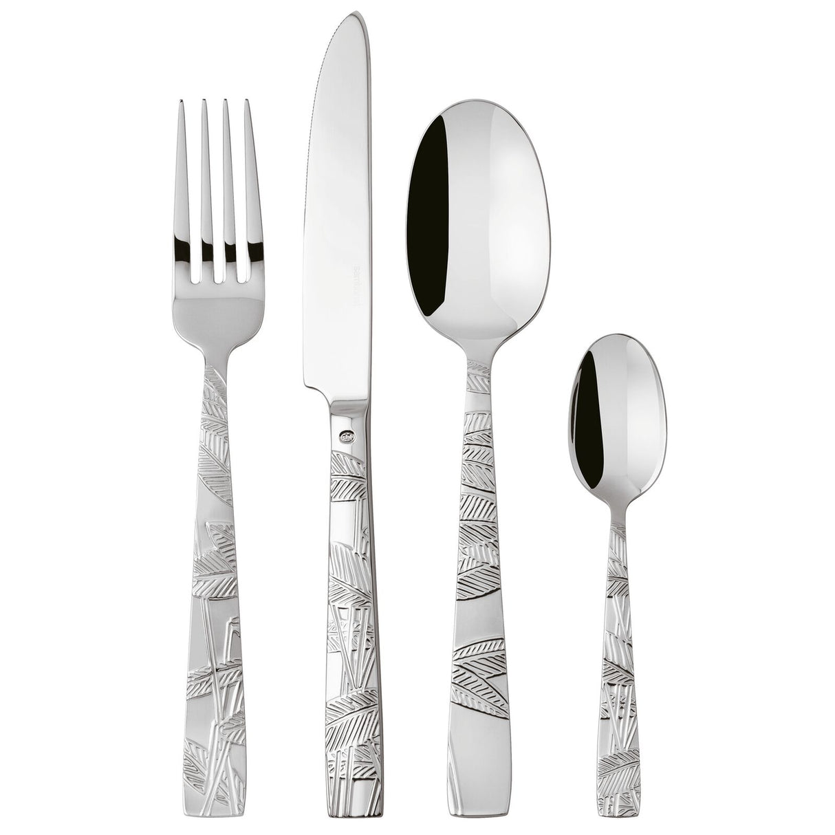 SAMBONET Jungle Servizio Tavola Posate Set 24 Pezzi Acciaio Inox